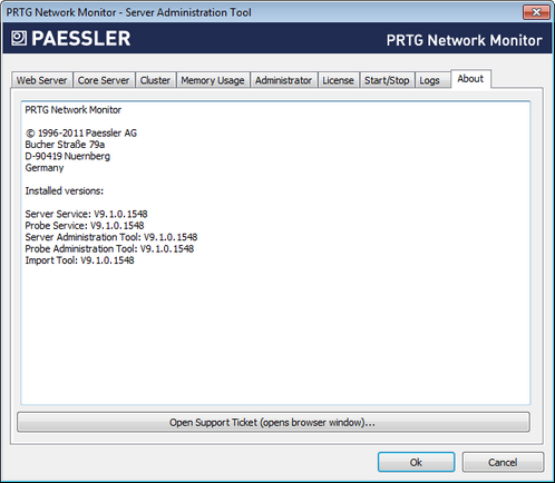 PRTG Server Administrator PRTG Server Administrator