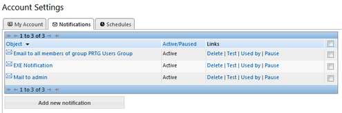 Notifications Settings