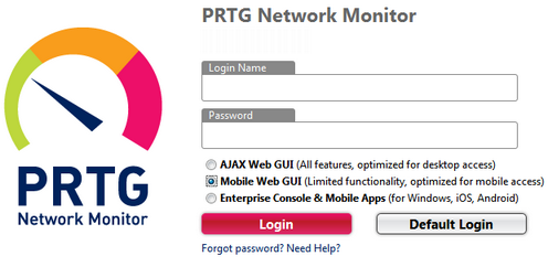 Mobile Web GUI Login Mobile Web GUI Login
