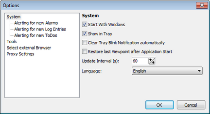 Enterprise Console Options Enterprise Console Options