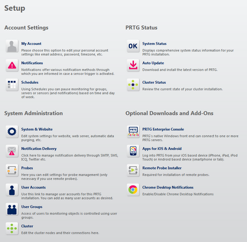 Setup Overview for a Cluster Installation Shown in Google Chrome Browser